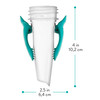 Breast Milk Storage Bag Adapter Evenflo Advanced For Evenflo Advanced Breast Pumps and Most Other Standard Neck Breast Pump Brands 12/CS